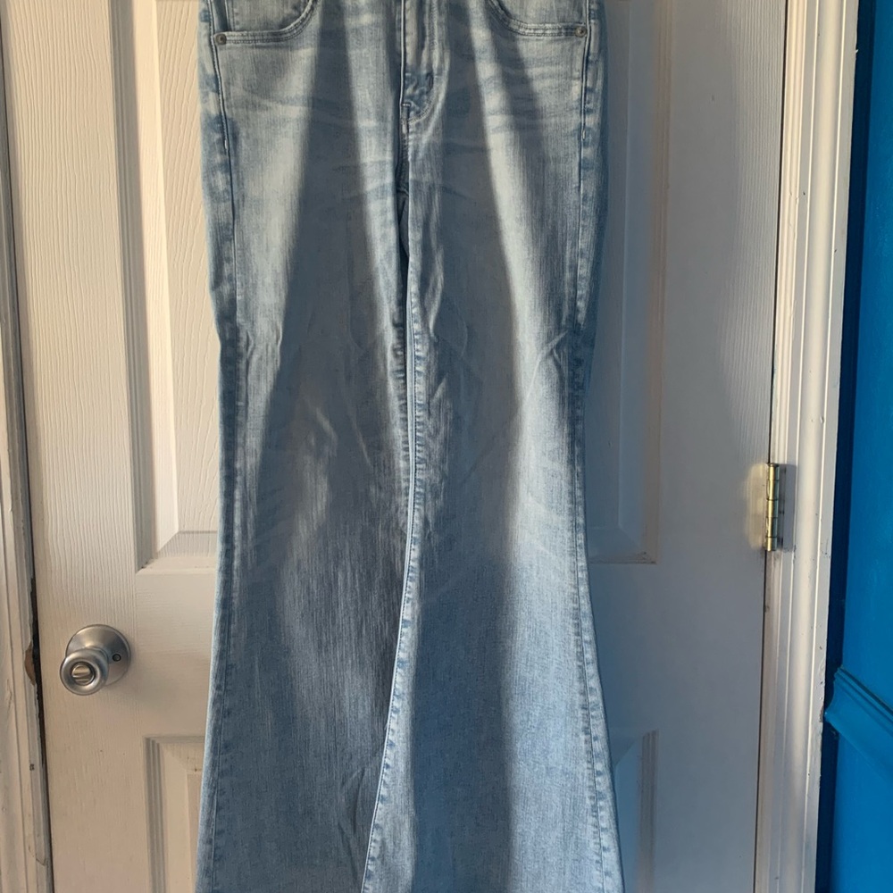 American Eagle Outfitters Light Blue Flare Jeans